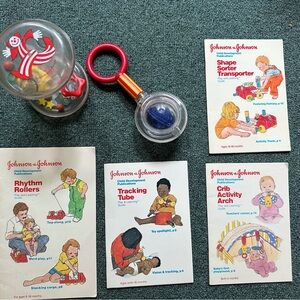 VTG Johnson And Johnson Toys And Booklets Child Development Learning Guide